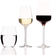 Chef & Sommelier Wine glass set Sublym (Red wine glasses & White wine glasses & Water glasses) - 18 piece set