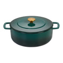 Combekk Olla de hierro fundido con tapa Holly Green ø 24 cm / 3.8 Litros - revestimiento antiadherente esmaltado