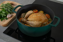 Combekk Braadpan met deksel Gietijzer Holly Green ø 28 cm / 5.3 Liter - sfeerbeeld 1