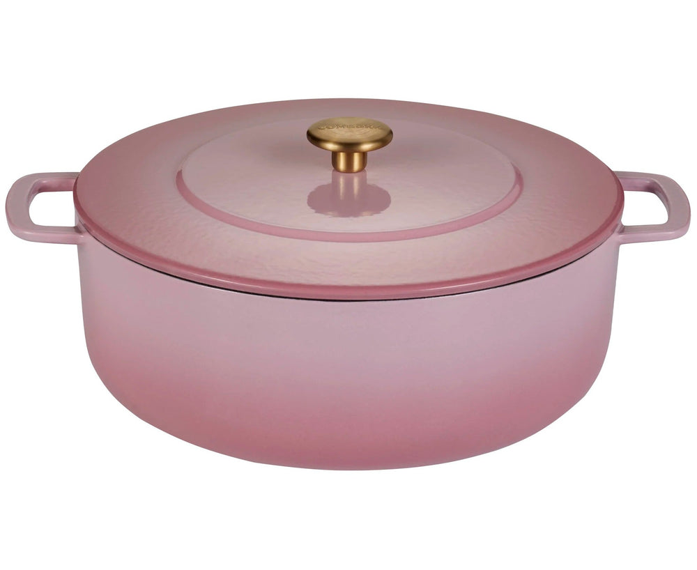 Combekk Braadpan met deksel Gietijzer Pink ø 28 cm / 5.3 Liter