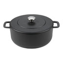 Combekk Casserole with Lid Cast Iron Black ø 24 cm / 3.8 Liter - Enamelled Non-Stick Coating