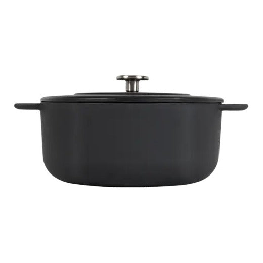 Combekk Braadpan met deksel Gietijzer Zwart ø 24 cm / 3.8 Liter - zijaanzicht