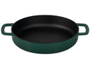 Combekk Frying Pan Skillet with 2 Handles Cast Iron Holly Green ø 28 cm - Enamelled Non-Stick Coating