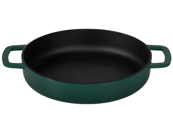 Combekk Sartén con 2 asas de Hierro Fundido Holly Green ø 28 cm - recubrimiento esmaltado antiadherente