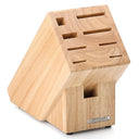 Continenta Knife Block with Scissors Slot - Rubberwood - without knives