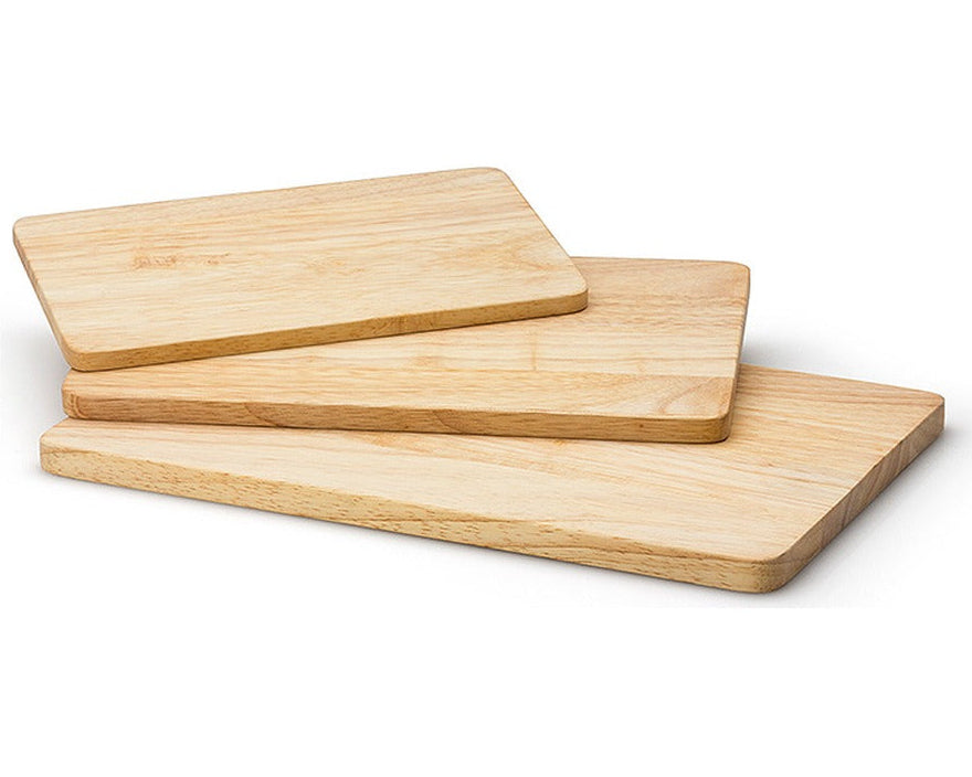Continenta Houten Snijplank - Rubberhout - 34 x 22 cm - verschillende formaten