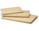 Continenta Juego de Tablas de Cortar - Madera de Caucho - 3 piezas