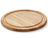 Continenta Houten Pizzaplank / Serveerplank met Sapgeul - Rubberhout - ø 25 cm