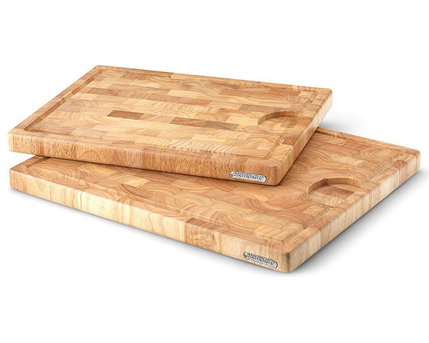 Continenta Tabla de Cortar de Madera con Canal de Jugo - Madera de Cabeza - 42 x 34 cm