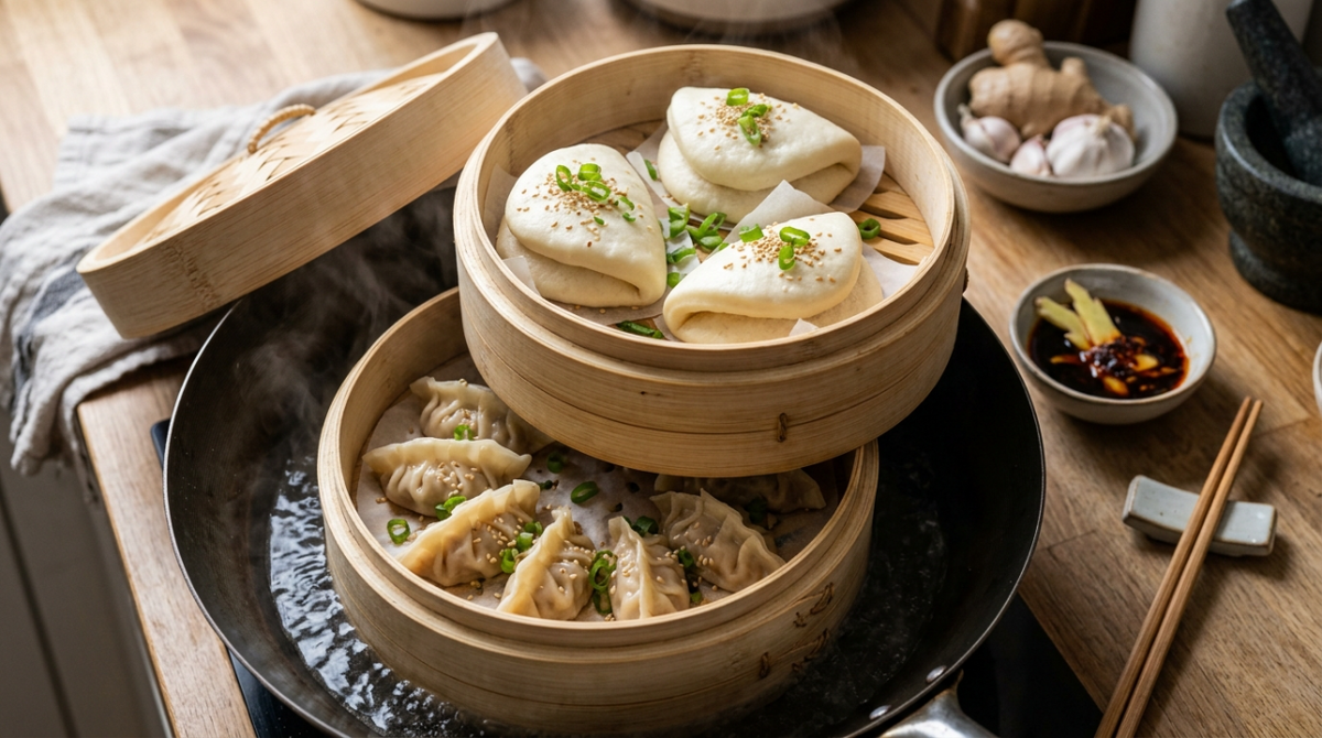 Soft, filled and full of flavor: Asian street food classics from your own kitchen.