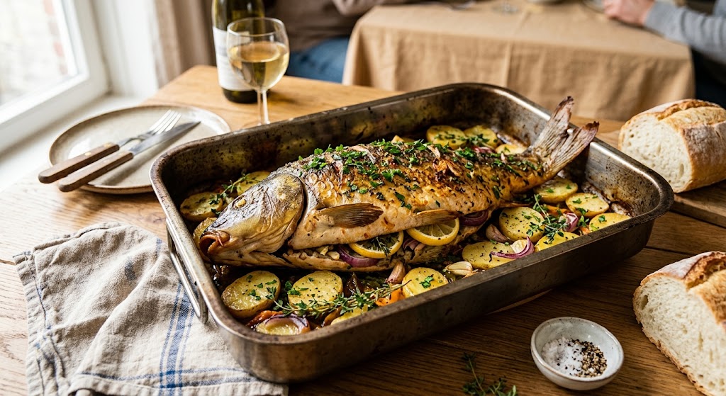 A classic fish dish with a flavorful filling of herbs and lemon