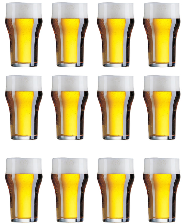 Cookinglife vasos de cerveza ingleses Nonic 340 ml - 12 piezas