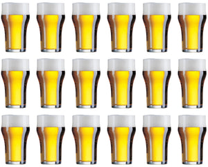 Cookinglife Copas de Cerveza Inglesas Nonic 340 ml - 18 piezas