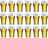 Cookinglife Beer Glasses Nonic 340 ml - 18 pieces