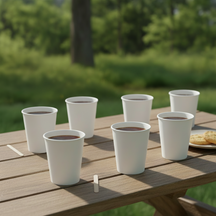 Cookinglife Paper Coffee Cup Everyday Cardboard 230 ml White - Disposable 50 pcs
