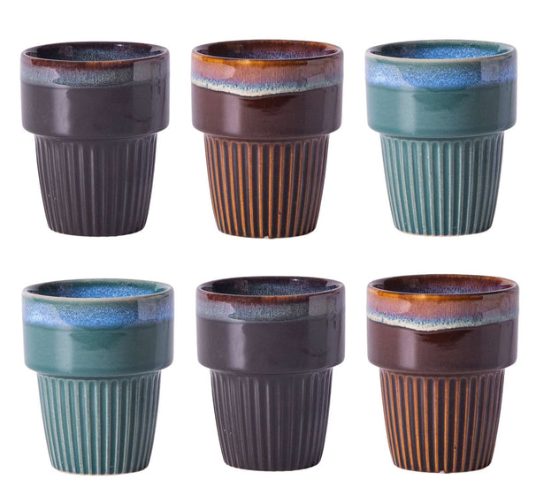 Cookinglife Tazas de café / Tazas Senseo - Horizon - 200 ml - 6 piezas