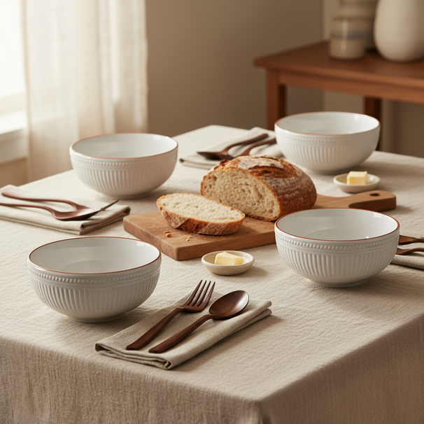 Cookinglife Tazones de sopa / cuencos Stratton ø 15.5 cm - 6 unidades