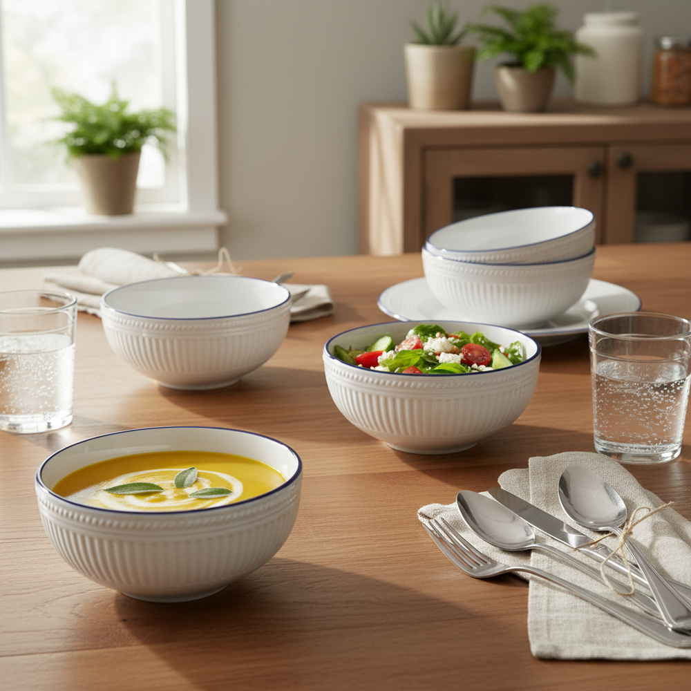 Cookinglife Soup Bowls / Bowls Whitmore ø 15.5 cm - 6 pieces