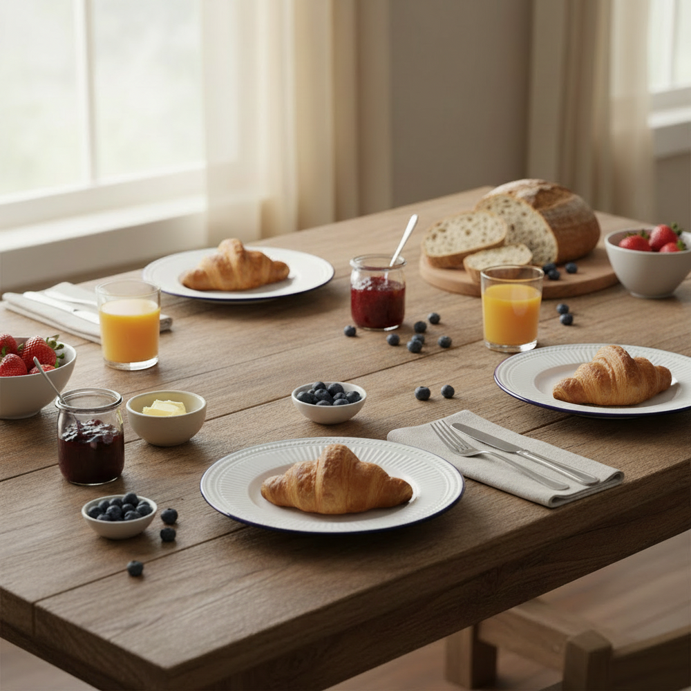 Cookinglife Breakfast Plates / Dessert Plates Whitmore ø 19 cm - 6 pieces