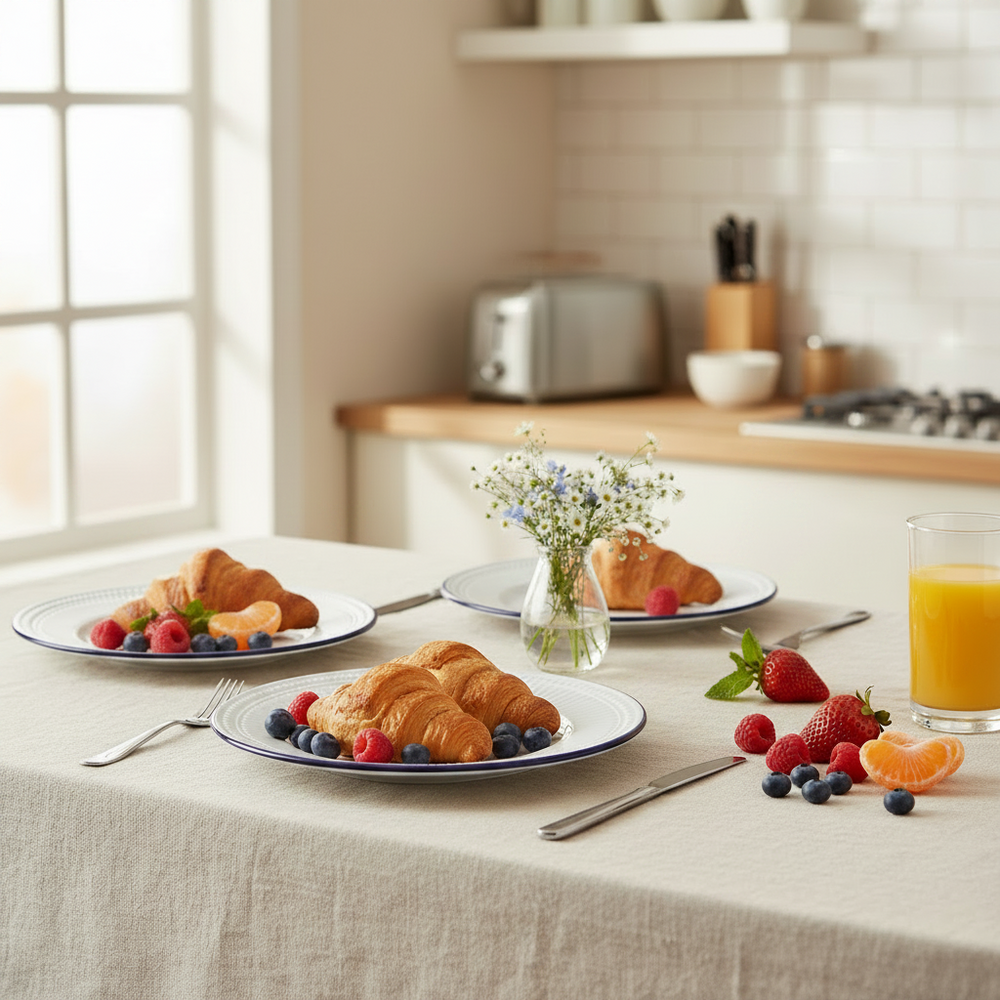 Cookinglife Breakfast Plates / Dessert Plates Whitmore ø 19 cm - 6 pieces
