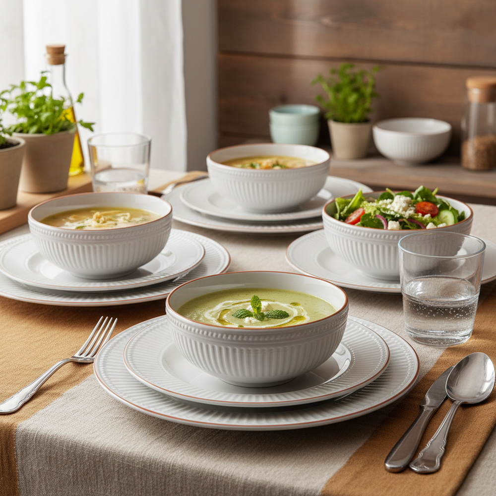 Cookinglife Tazones de sopa / cuencos Stratton ø 15.5 cm - 6 unidades