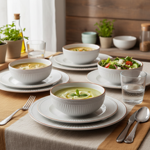 Cookinglife Tazones de sopa / cuencos Stratton ø 15.5 cm - 6 unidades