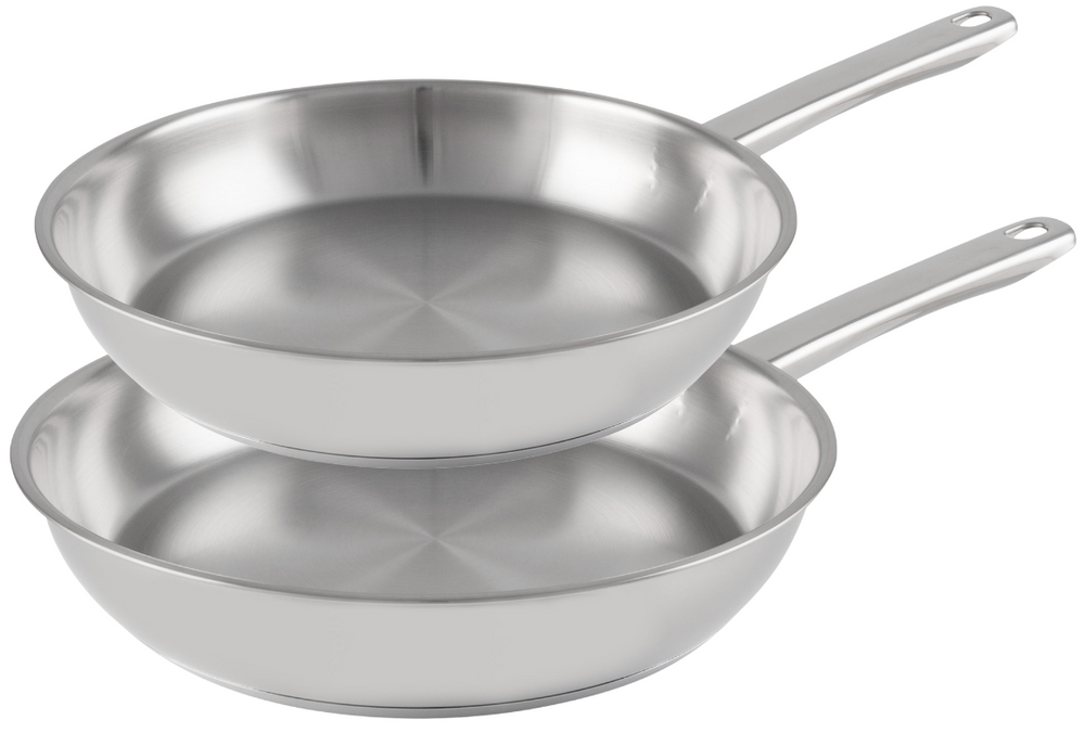 Cookinglife Frying pan set Superior Ø 24 and 28 cm – suitable for all heat sources – without non-stick coating