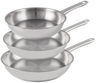 Cookinglife Frying Pan Set Superior Triply Stainless Steel 3-piece - ø 20, 24 & 28 cm - suitable for all heat sources - without non-stick coating