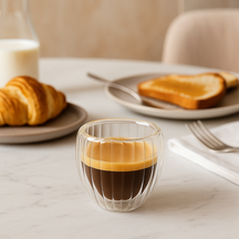 Cookinglife Vasos de espresso de doble pared Pumpkin 80 ml - 2 unidades