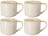 Cookinglife Coffee Mugs Serene Sand 330 ml - Pottery - 4 pieces
