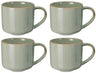 Cookinglife Coffee Mugs Serene Green 330 ml - Pottery - 4 pieces
