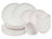 Juego de vajilla Cookinglife Cardida Off White 18 piezas / 6 personas - 6 platos de cena, 6 platos de desayuno y 6 cuencos