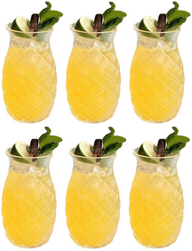 Vasos de cóctel / Vasos Tiki Piña - 400 ml - 6 unidades