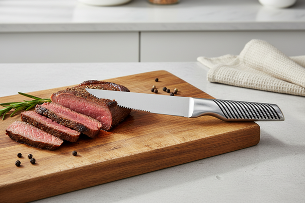 Cuchillo para Carne Cookinglife - Esencial para Chef - Acero Inoxidable - 25 cm