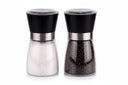 Set de molinillos de pimienta y sal Cookinglife - vidrio - negro - 2 piezas