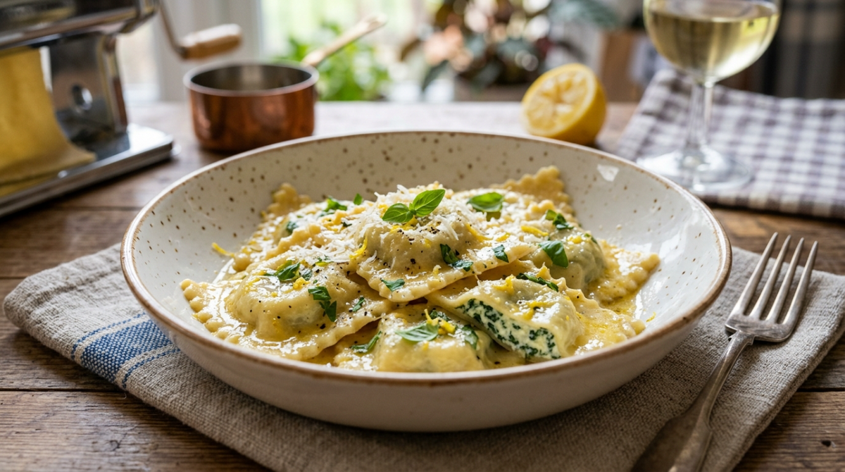 Making fresh pasta the way it should be: with your own hands and a great result.