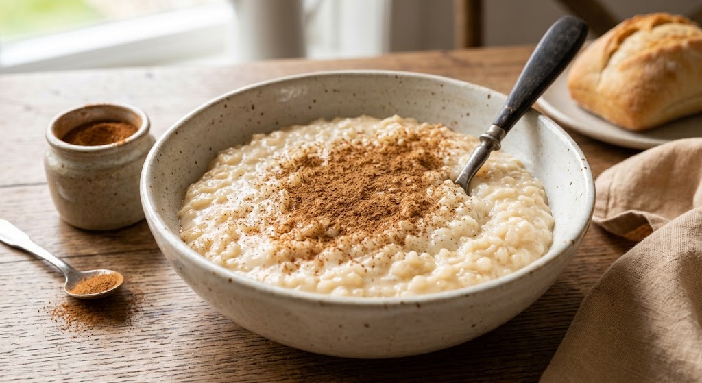 Creamy rice pudding like it used to be, but better