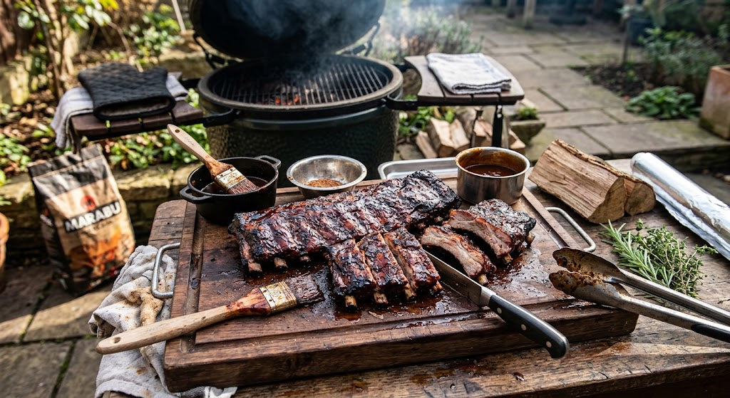 Costillas clásicas 'low & slow' a la barbacoa