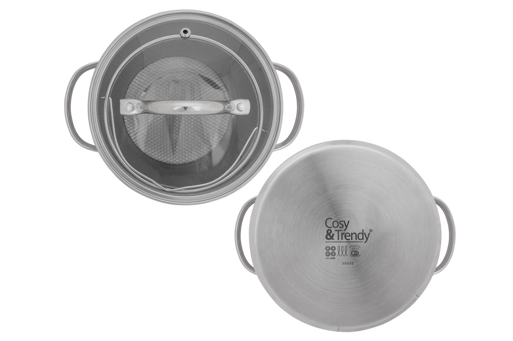 Cosy & Trendy Asparagus Pan / Pasta Pan Daily - Stainless Steel - ø 16 cm / 4.0 liters