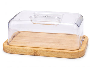 Cosy & Trendy Botervloot Rubberhout & Acryl - 19 x 14 cm