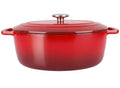Cosy & Trendy Braadpan met deksel Fontestic Gietijzer Traditional Red Ovaal - 31 x 24 cm / 6 Liter