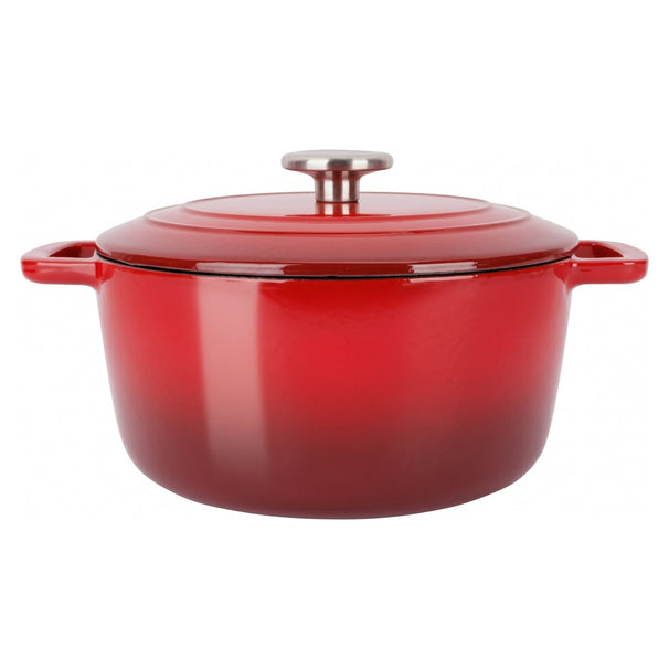 Cosy & Trendy Casserole Fontestic Cast Iron Traditional Red Ø 24 cm / 4.6 Liter - Enamelled