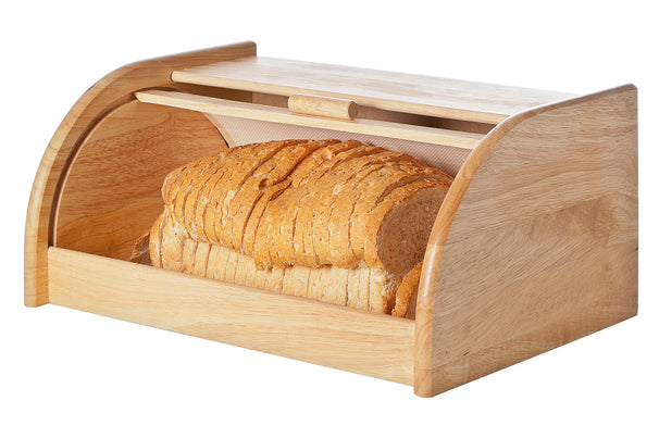 Cosy & Trendy Caja de Pan de Madera con Tapa Deslizante - 40 x 27 x 18 cm
