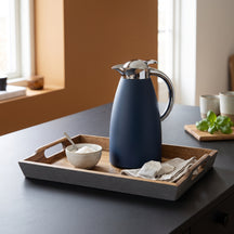 Cosy & Trendy Serving Tray Grey Acacia with Handles - 35.5 x 25 cm