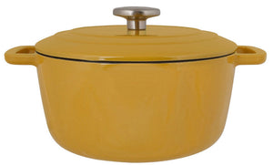 Cosy & Trendy Casserole Fontestic Cast Iron Amber Gold Ø 24 cm / 4.6 Liter - Enamelled
