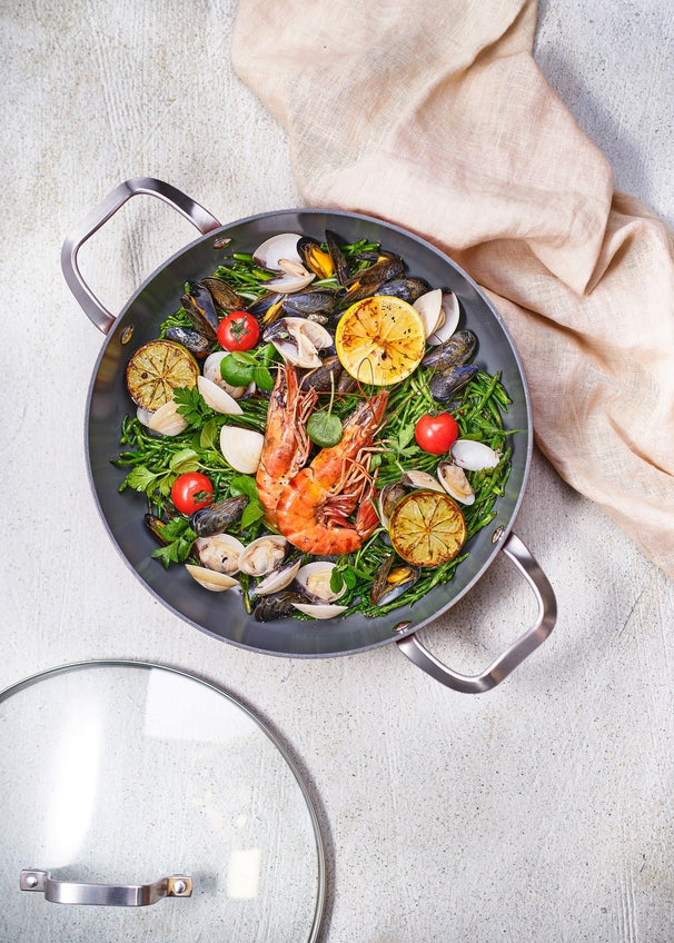 Cosy & Trendy Sauté Pan with Lid Cerapro Clay ø 28 cm - ceramic non-stick coating