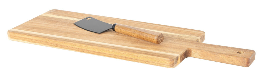Cosy & Trendy Houten Kaasplank met Kaasmes - Acaciahout - 41 x 15 cm