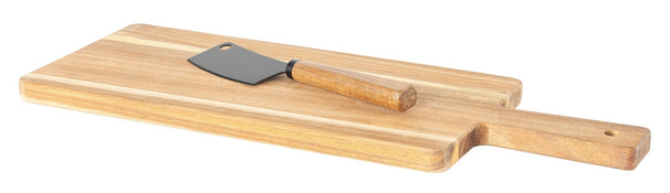 Cosy & Trendy Wooden Cheese Board with Cheese Knife - Acacia Wood - 41 x 15 cm