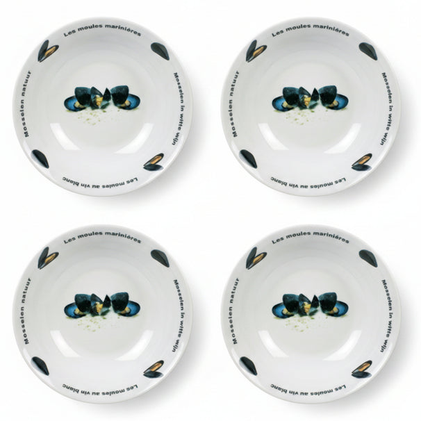 Plato Profundo / Plato para Mejillones Deco Cosy & Trendy ø 23 cm - 4 piezas