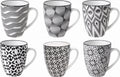 Cosy & Trendy Coffee Cups Nikko Black 190 ml - 6 pieces